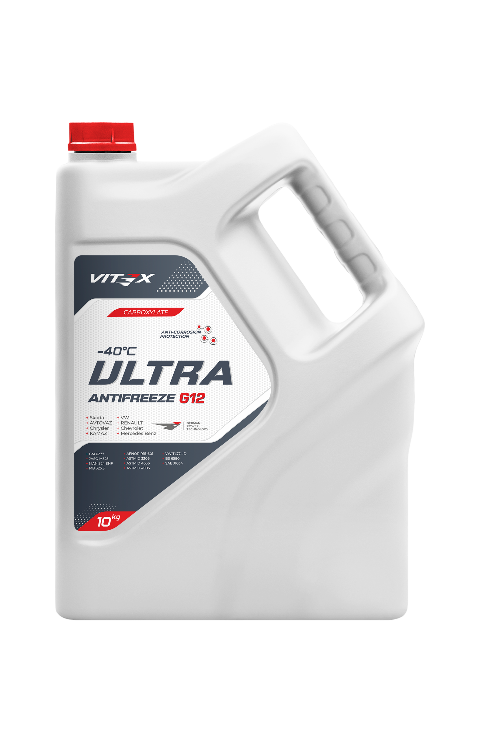 Антифриз (40&deg;C) VITEX Ultra G12 красный 10 кг