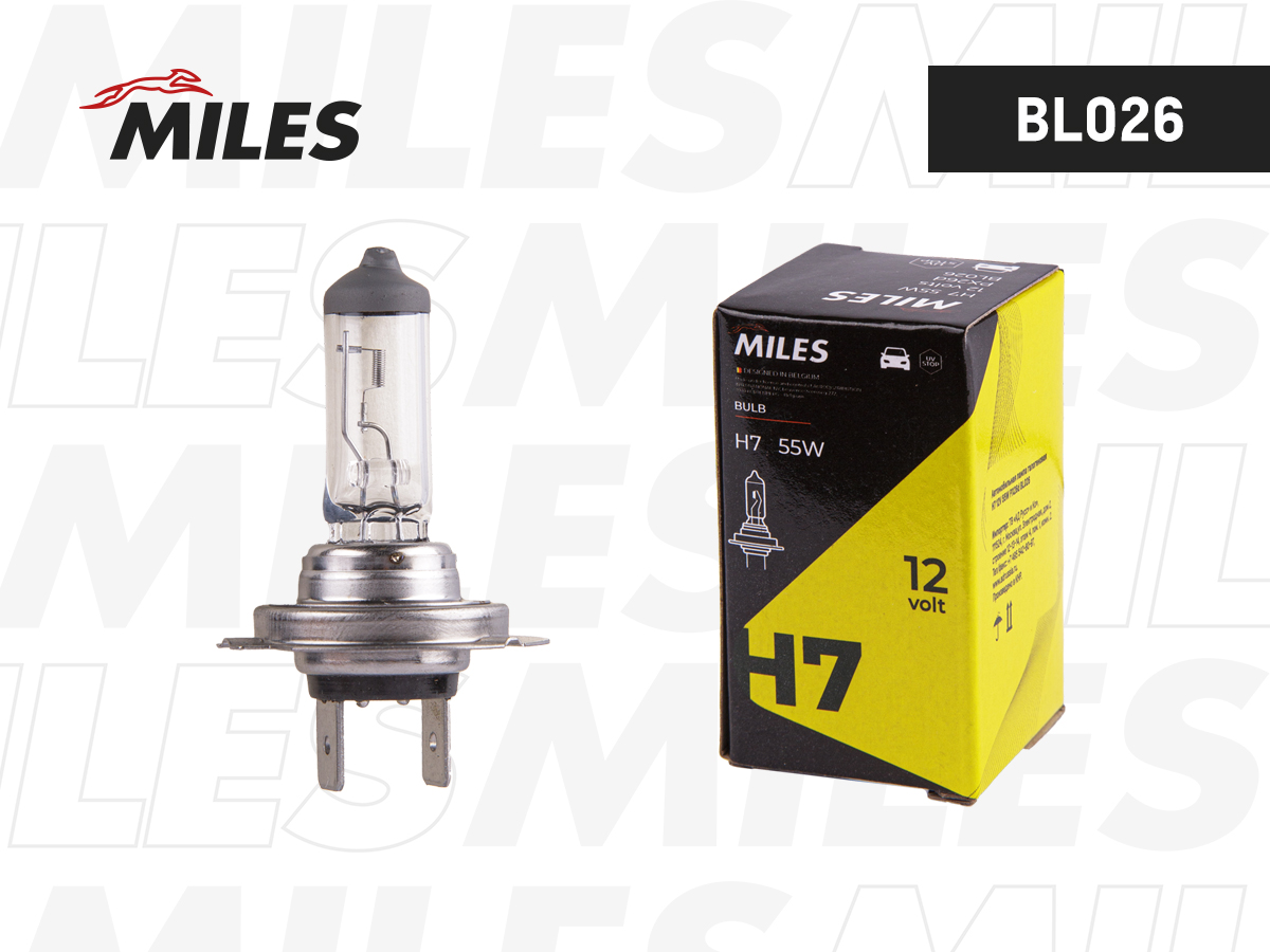 Лампа H7 12V 55W PX26d MILES BL026