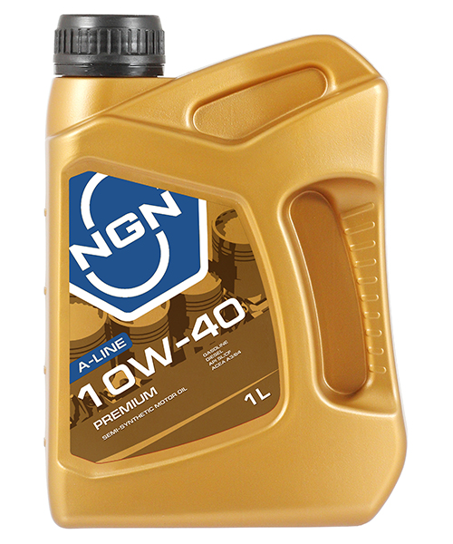 Масло моторное полусинтетическое NGN PREMIUM A-Line 10W-40 SL/CF 1 л