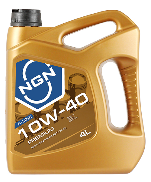 Масло моторное полусинтетическое NGN PREMIUM A-Line 10W-40 SL/CF 4 л