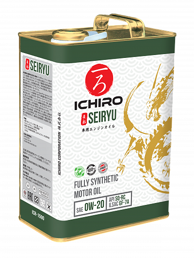 Масло моторное синтетическое ICHIRO SEIRYU SQ-RCILSAC GF-7A PAO 0W-20 4 л