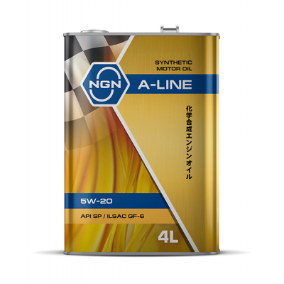 Масло моторное синтетическое NGN A-Line 5W-20 SPILSAC GF-6 4 л